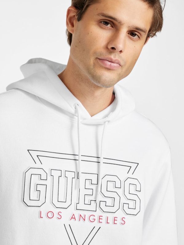 White guess hoodie top
