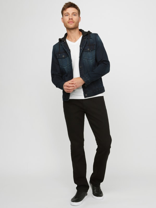 Vertix Hooded Denim Jacket GUESS Factory