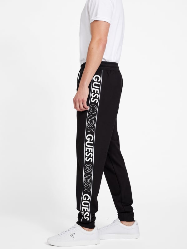 Logo Tape Legging 208, BLACK/WHITE LOGO