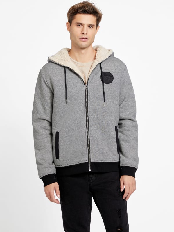 Guess sherpa new arrivals hoodie