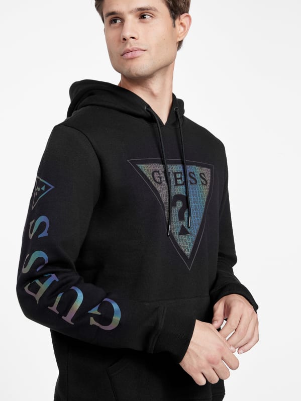 Guess discount hoodie black