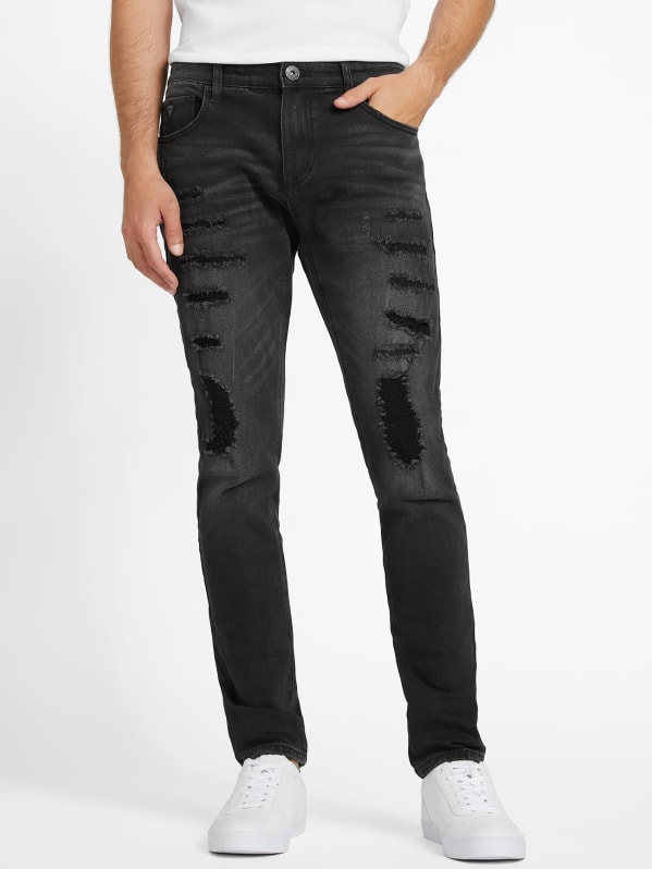 Guess ripped skinny jeans shop