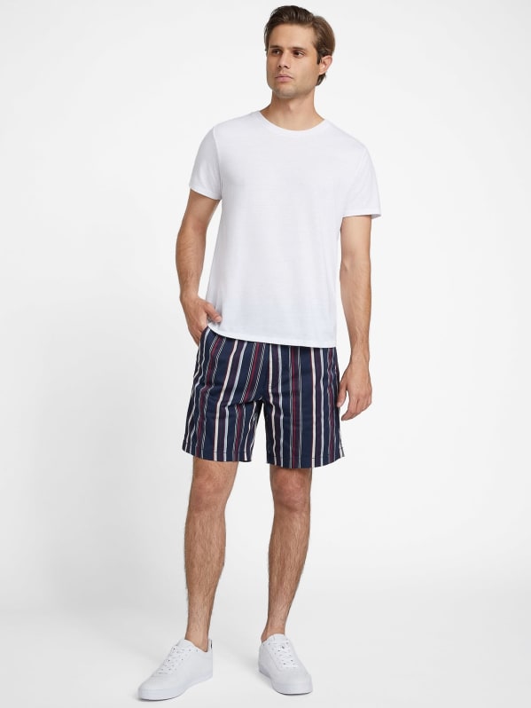 Guess striped drawstring shorts discount