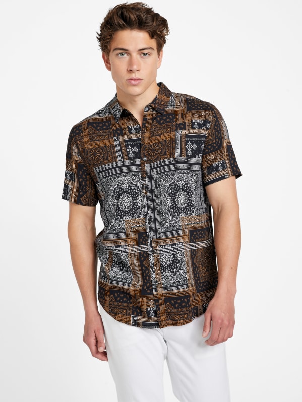 Short Sleeve Bandana Shirt