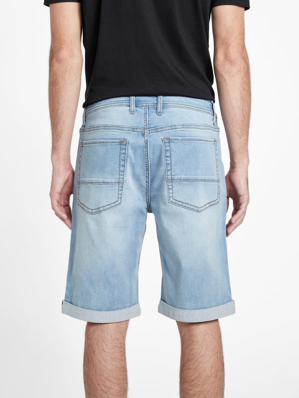 Mens drawstring jean shorts sales