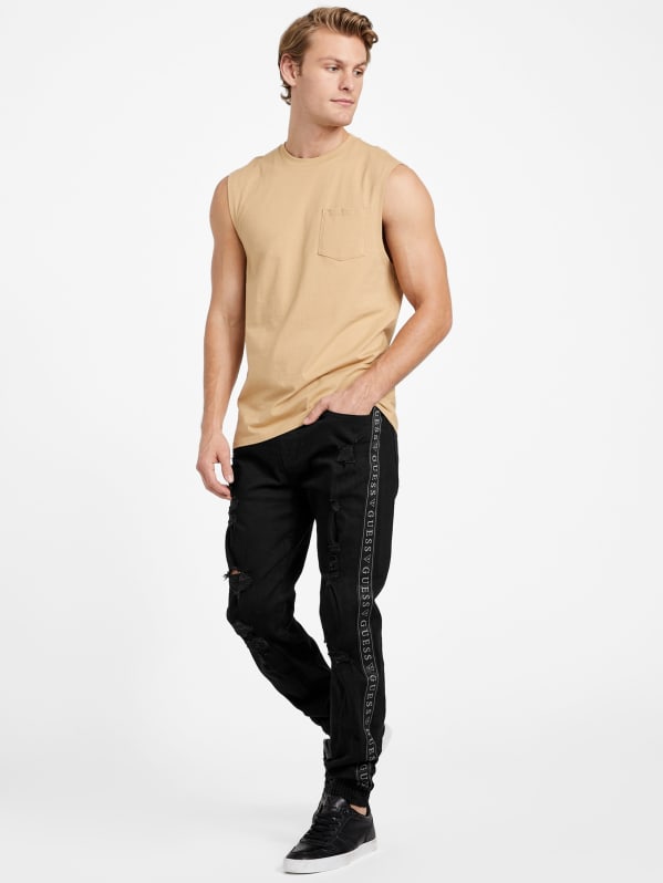Guess mens joggers best sale