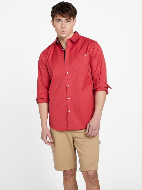 Rodger Long Sleeve Shirt GUESS Factory Ca