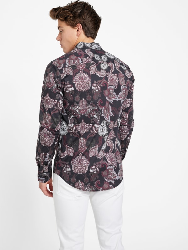 Warehouse cutabout paisley shirt dress sales