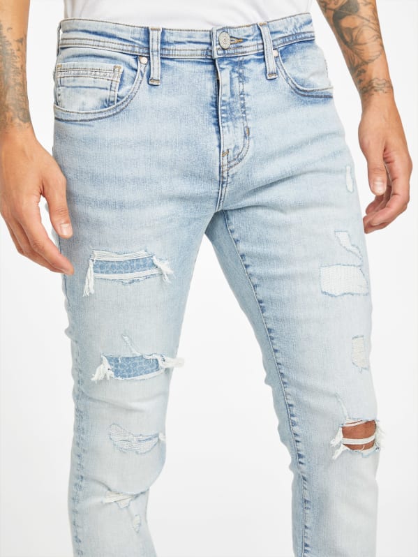 Zaid Destroyed Skinny Jeans | GUESS Factory