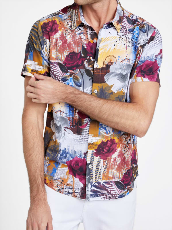 Guess short sleeve shirt clearance