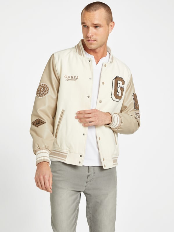Mark Hooded Varsity Jacket GUESS Factory Ca
