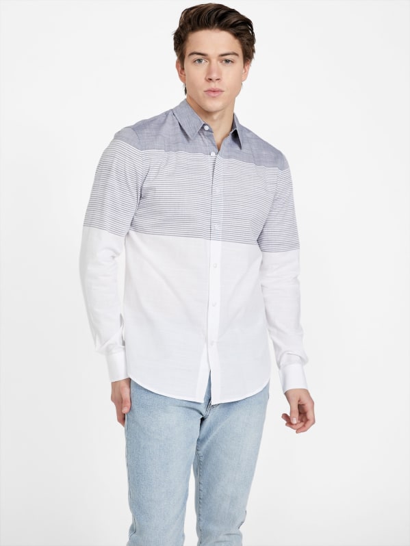 Guess color block shirt shop