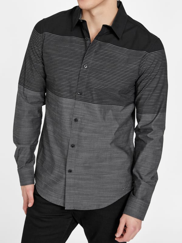 Guess color block shirt outlet