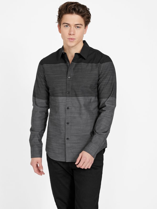 Stefano Color Block Shirt GUESS Factory