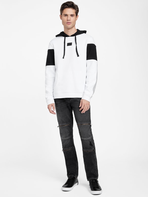 Guess color block sweatshirt hotsell