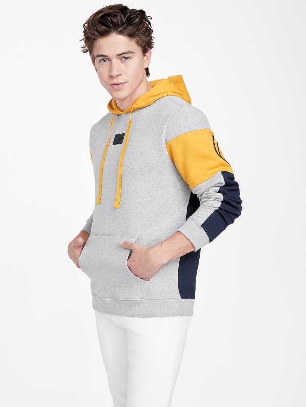 Guess color online block hoodie