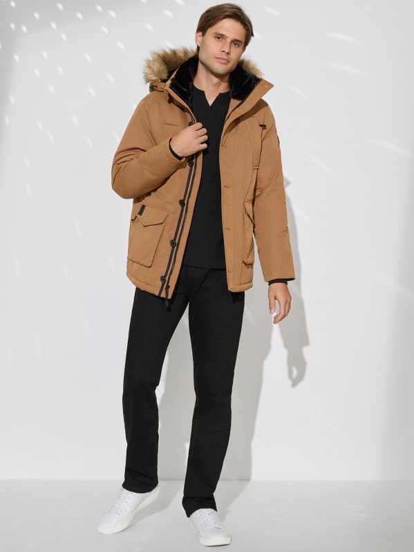 Factory Emmanuel Hooded Parka Beige M