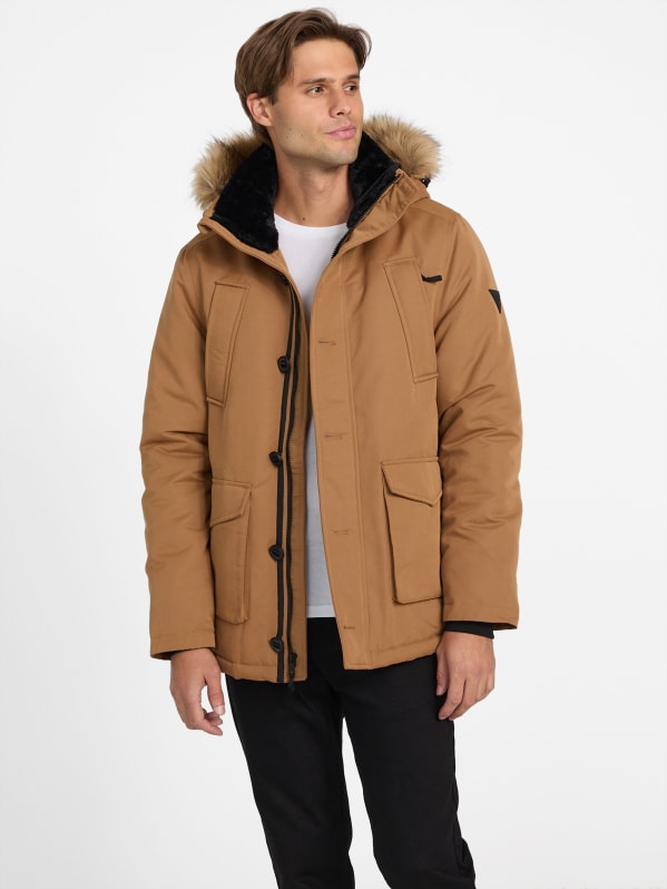 Factory Emmanuel Hooded Parka Beige M