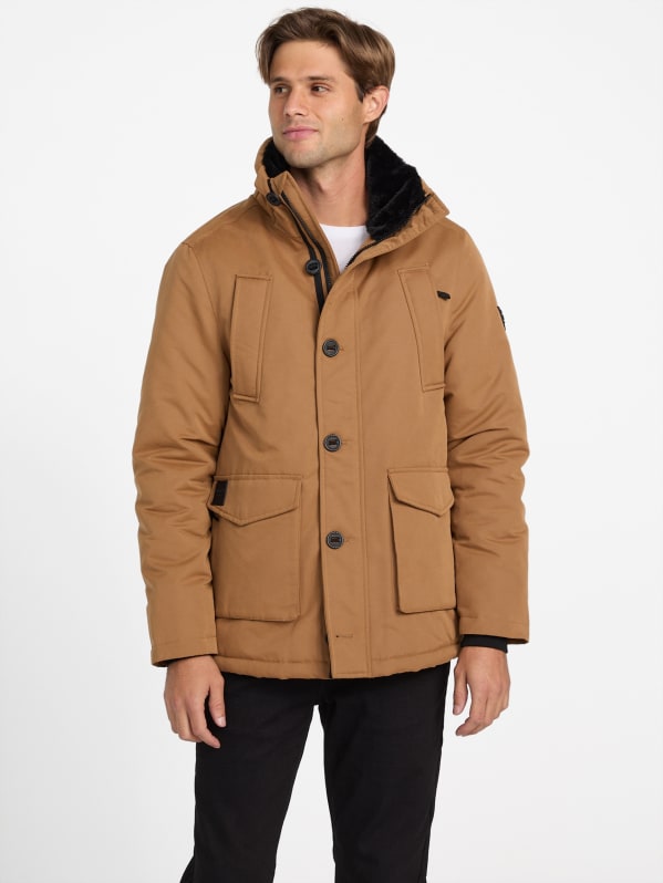 Factory Emmanuel Hooded Parka Beige M
