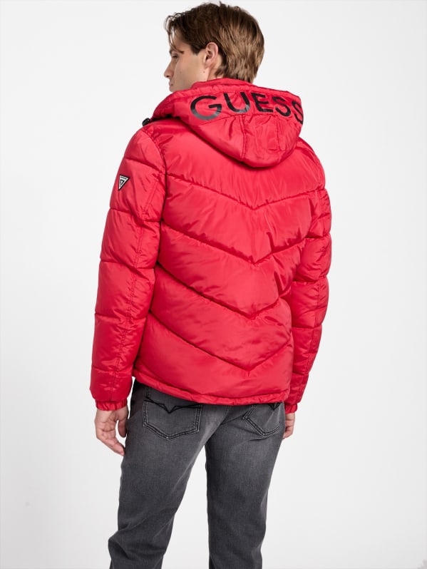 Guess red bubble jacket 2025