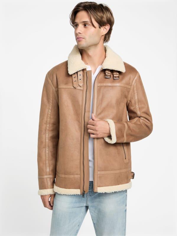Guess tan jacket hotsell