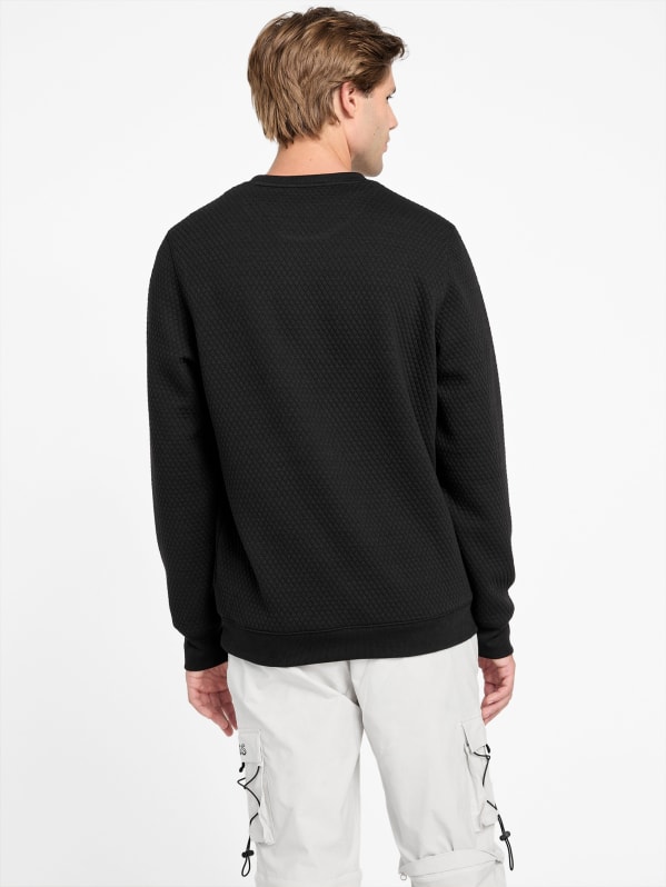 Omar Jacquard Crewneck Pullover | GUESS Factory