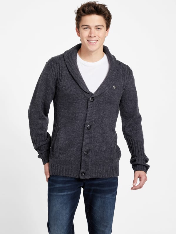 Guess cardigan discount mens