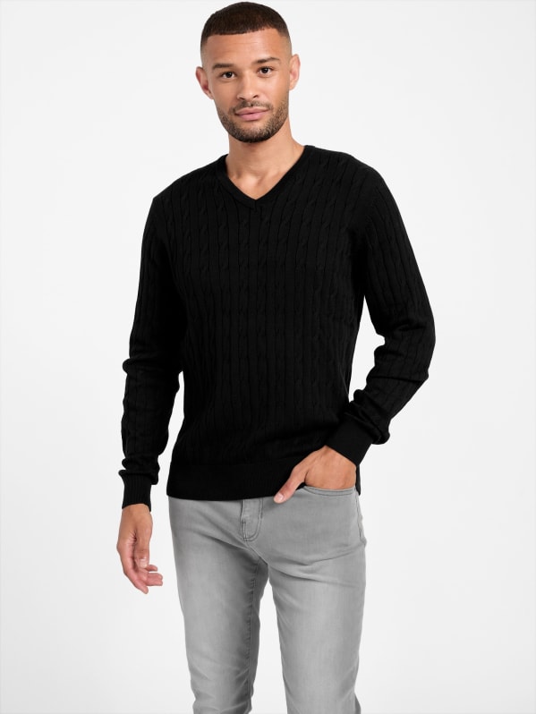 Tibbo V-Neck Sweater | GUESS Factory