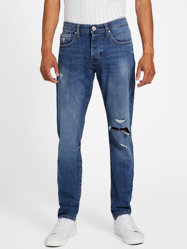 Skinny tapered jeans top