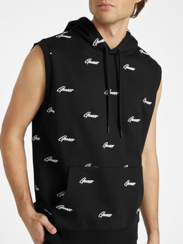 Derek Logo Sleeveless Hoodie GUESS Factory