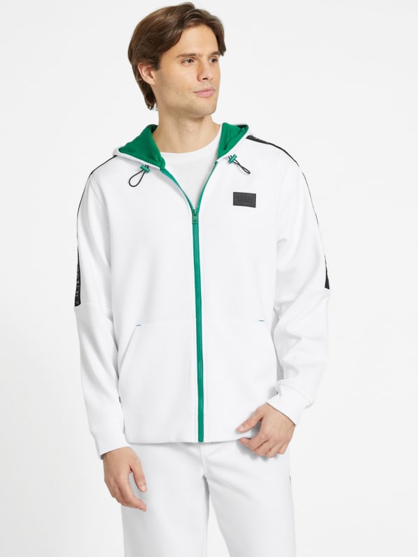 Julian Logo Tape Zip Hoodie GUESS Factory Ca