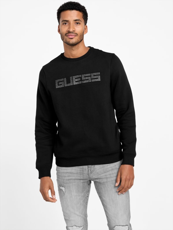 Guess logo sweatshirt clearance
