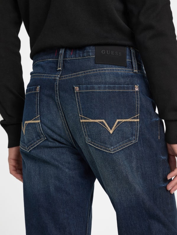 Factory Delmar Slim Straight Jeans Blue 33