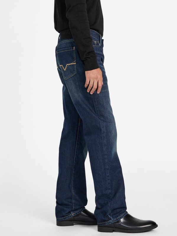 Factory Delmar Slim Straight Jeans Blue 33