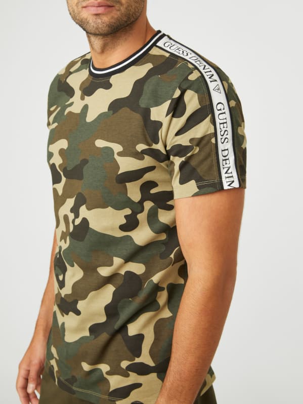 Guess camo cheap t shirt