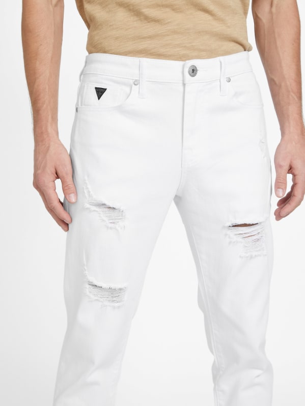 Avalon Distressed Modern Skinny Jeans GUESS Factory