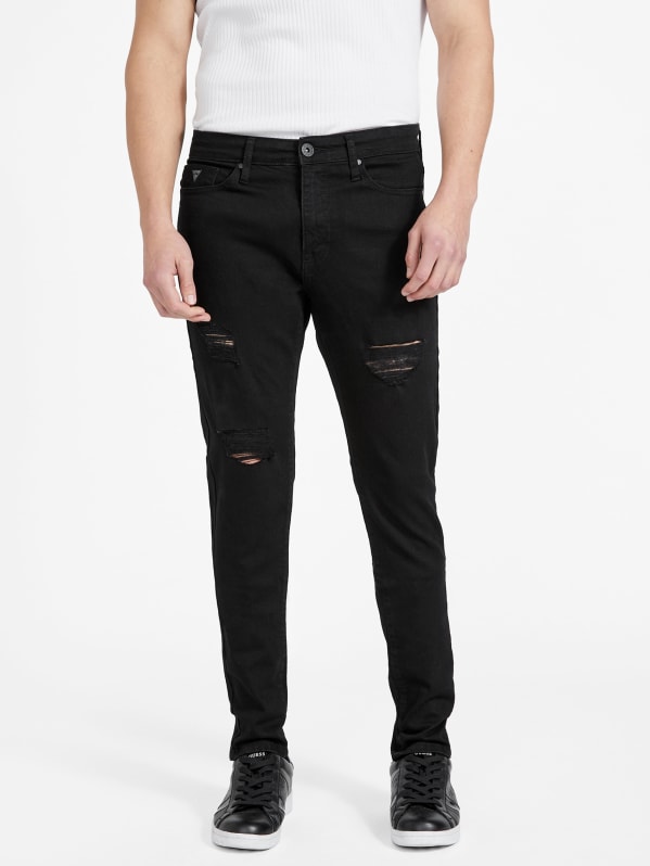 Black ripped skinny jeans levis outlet