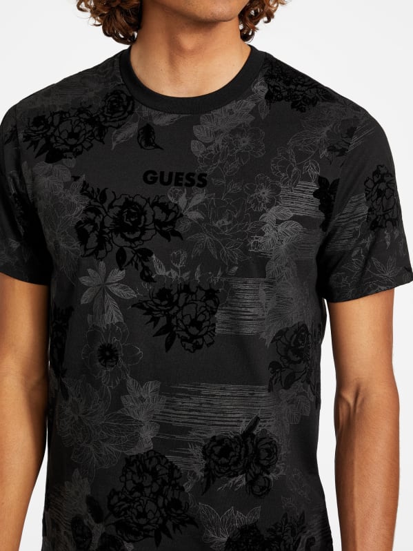 Guess printed t shirt outlet