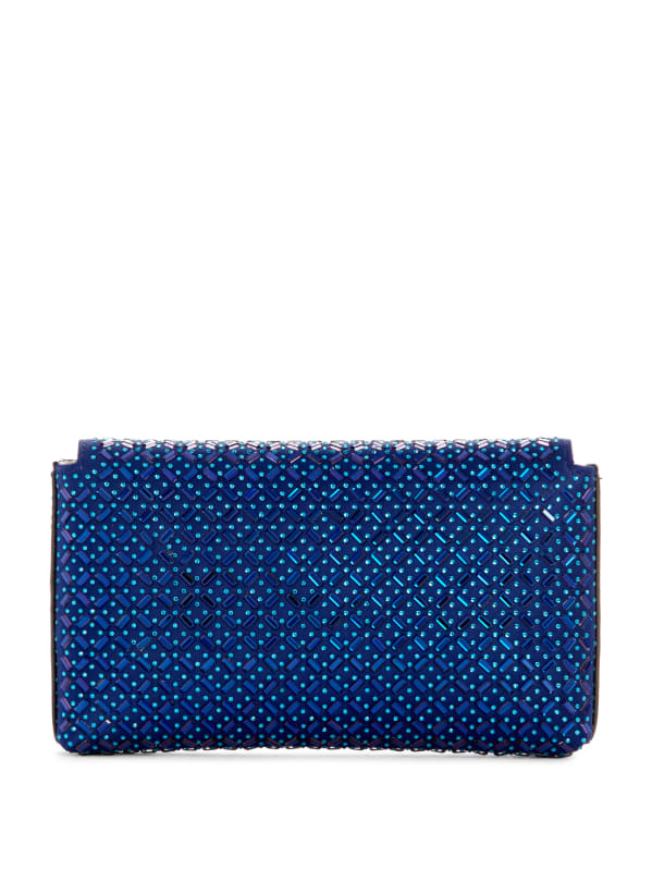 Zalina Rhinestone Clutch GUESS Canada