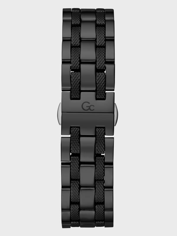 Gc Black and Rose Gold Tone Chronograph Watch Marciano