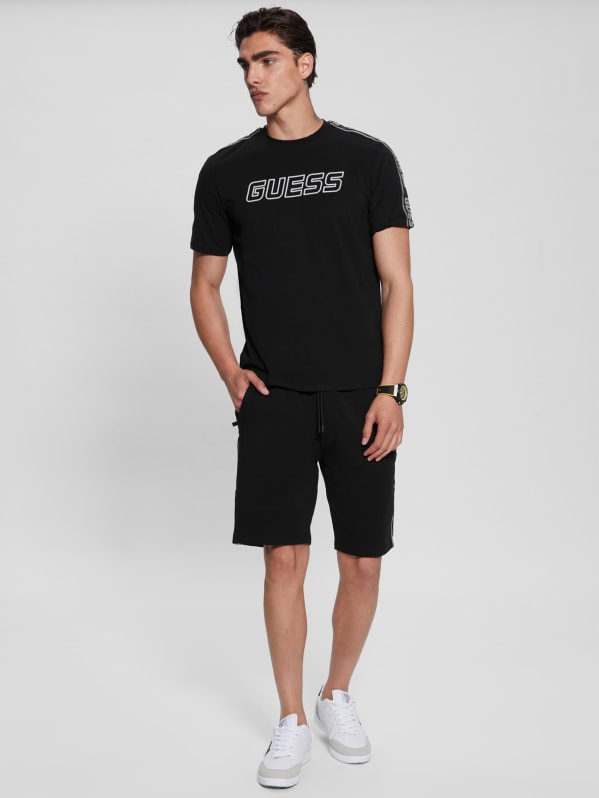 Eco Arlo Logo Tape Shorts GUESS Canada