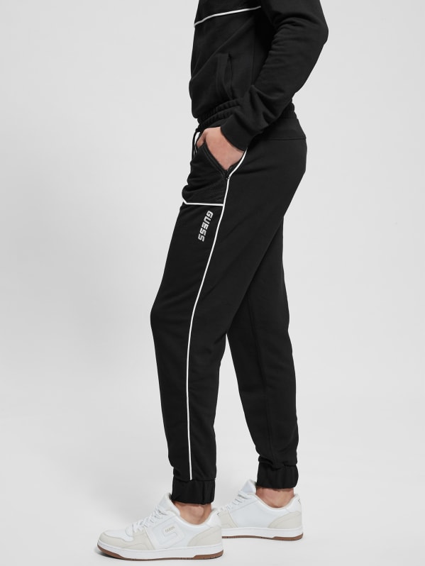 Zuma Cotton Terry Joggers with Rib And Shoestring Tie