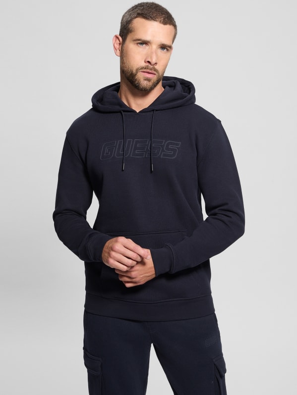 Guess blue hoodie outlet