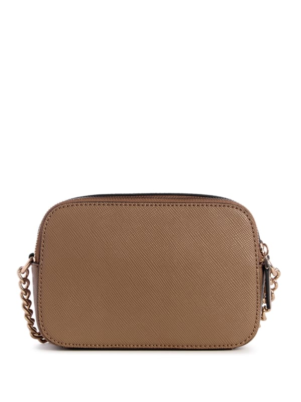 GUESS Noelle Camera Crossbody Brown One Size