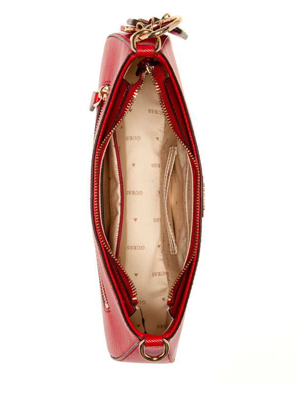 Guess red shop shoulder bag