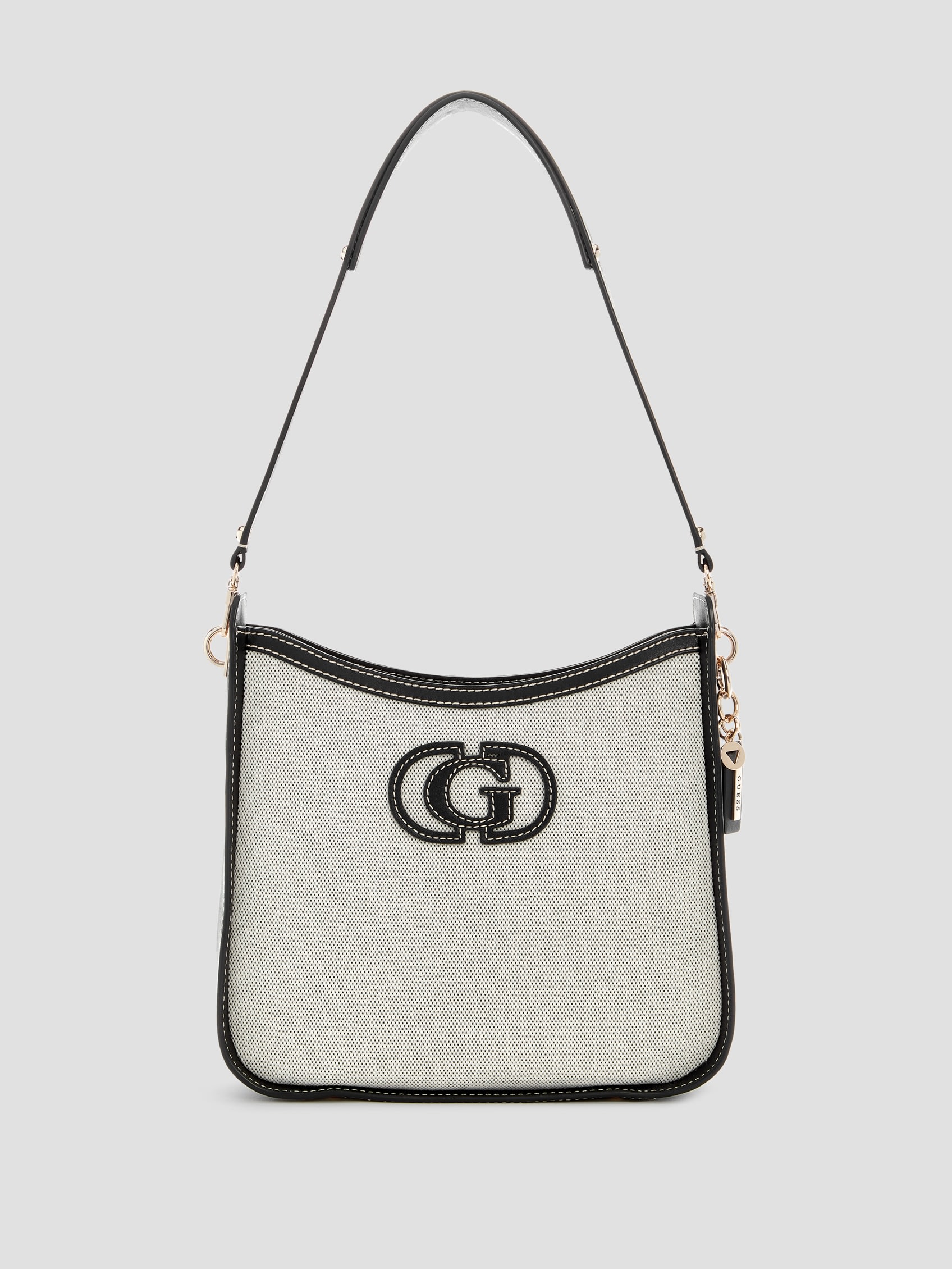 GUESS Sebina Canvas Bucket Shoulder Bag