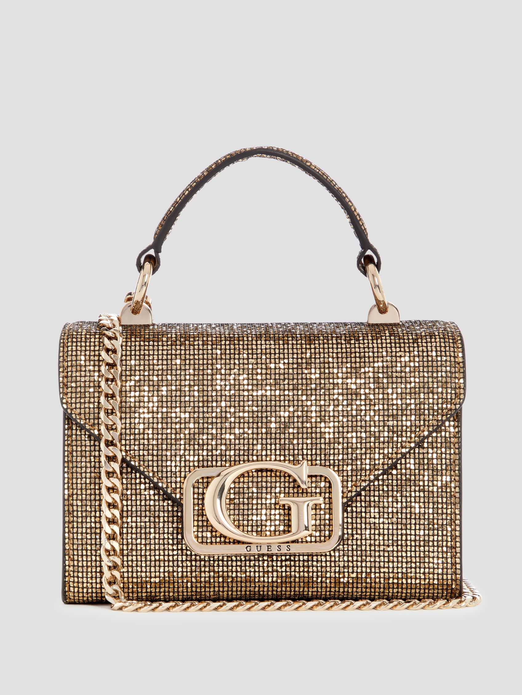 GUESS Zalina Mini Glitter Top-handle Bag