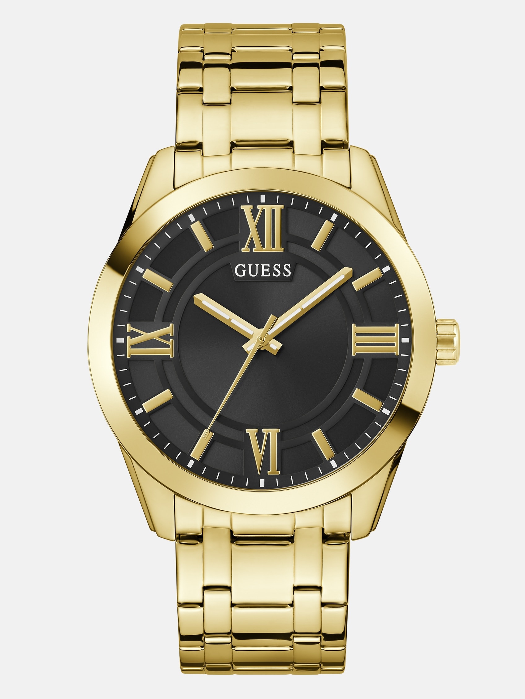 GUESS Gold-Tone And Black Analog Watch