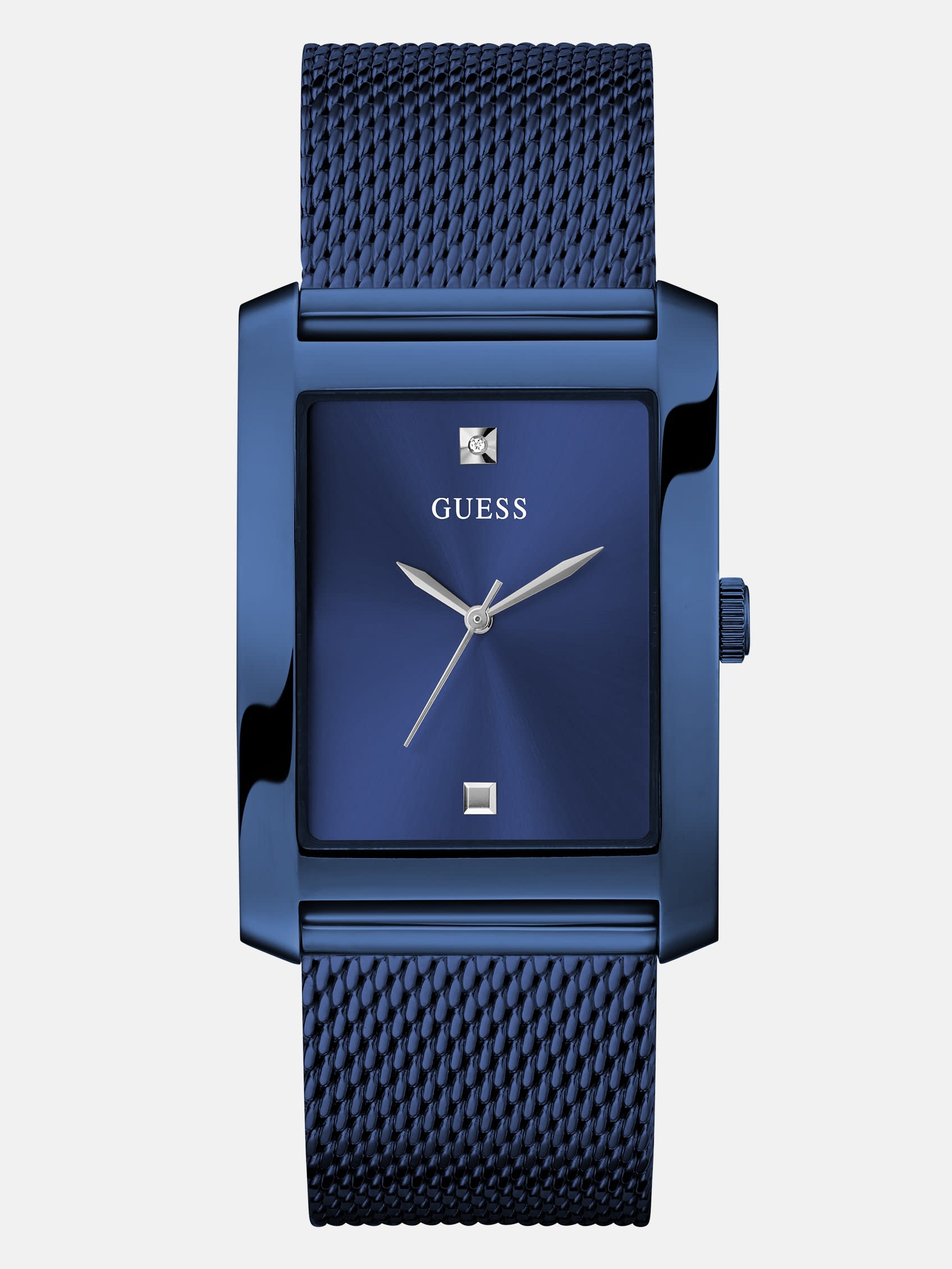 GUESS Blue Mesh Analog Watch