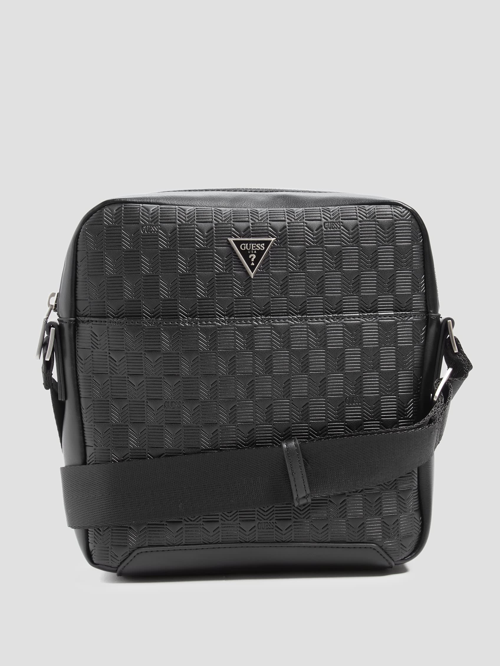 GUESS Eco Torino Debossed G-wave Crossbody Bag